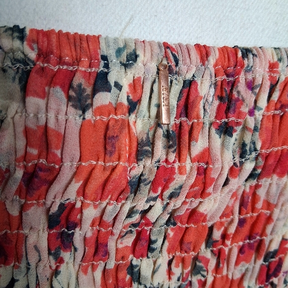 MISA Los Angeles Asra Red Floral Puff Sleeve Dress | US Size Medium - Picture 6 of 14